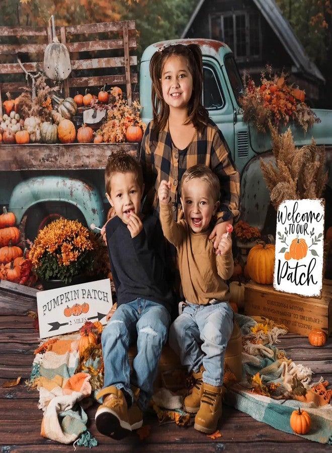 KENSILO Fall Metal Tin Sign Welcome to Our Pumpkin Patch Humor Wall Decor Farm Decoration Sign 8 x 12 inch - Image 2